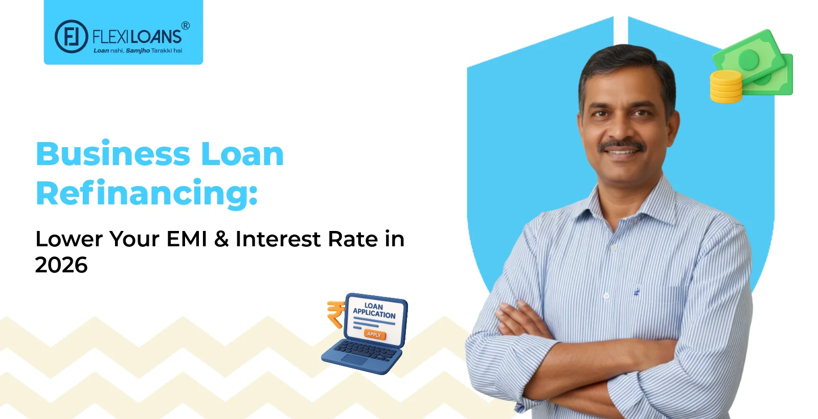 Business Loan Refinancing: Lower Your EMI &amp; Interest Rate in 2026 