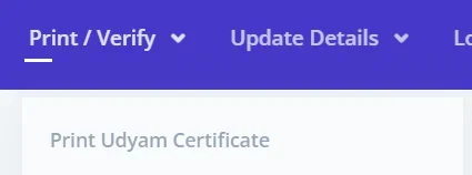 Print Udyam Certificate